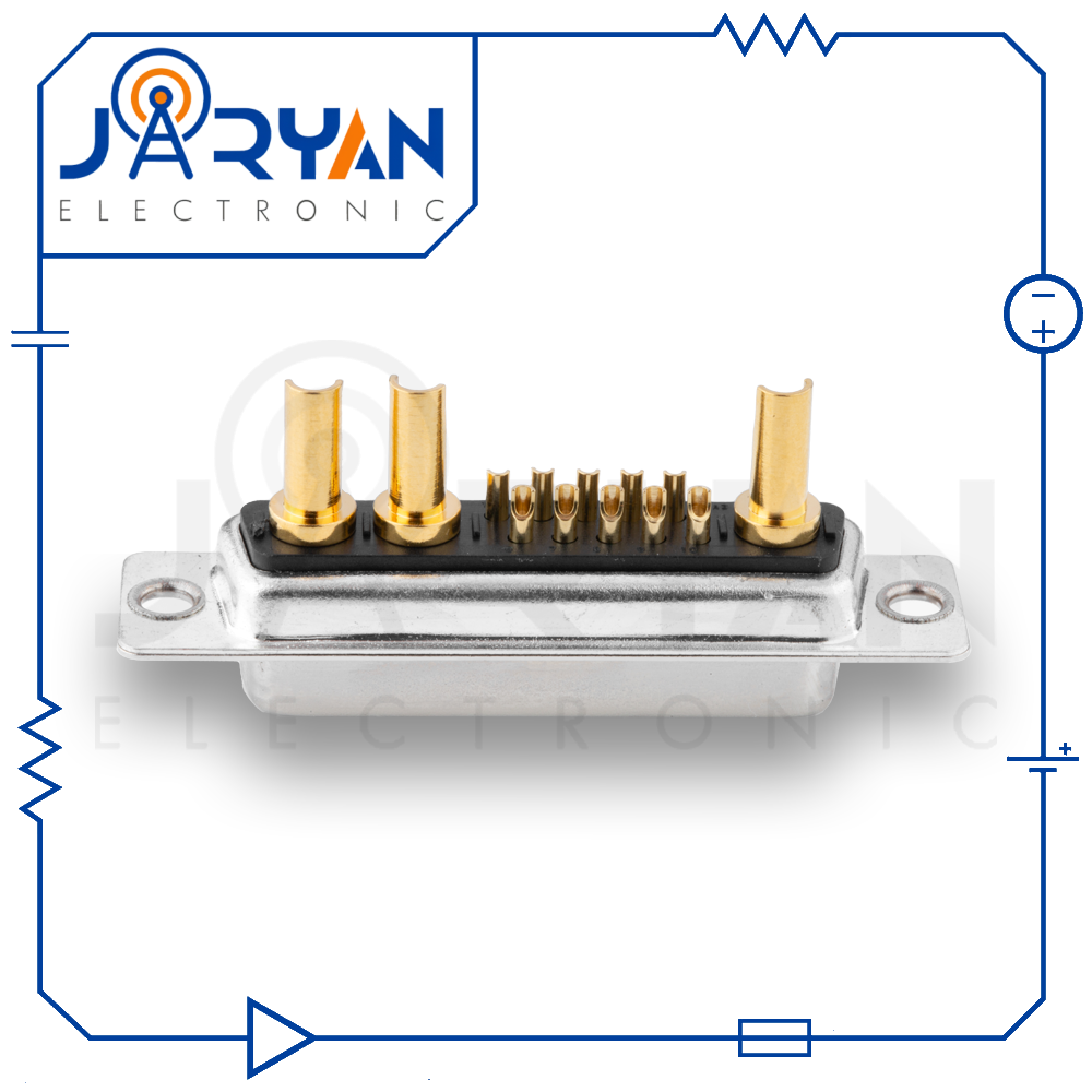 13W3Soldering FemaleStright (2) کانکتور 13W3 مادگی لحیمی صاف