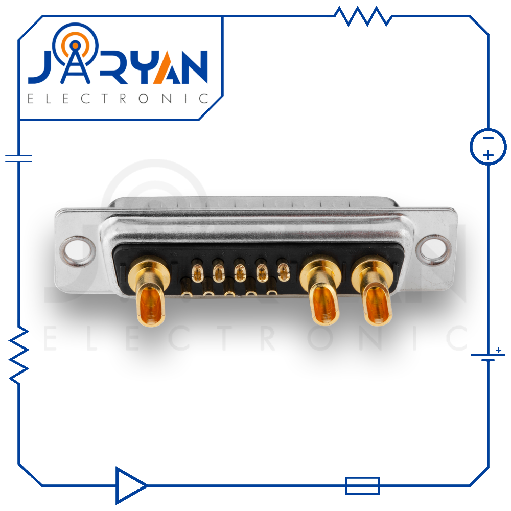 13W3Soldering MaleStright (2) کانکتور 13W3 نری لحیمی صاف