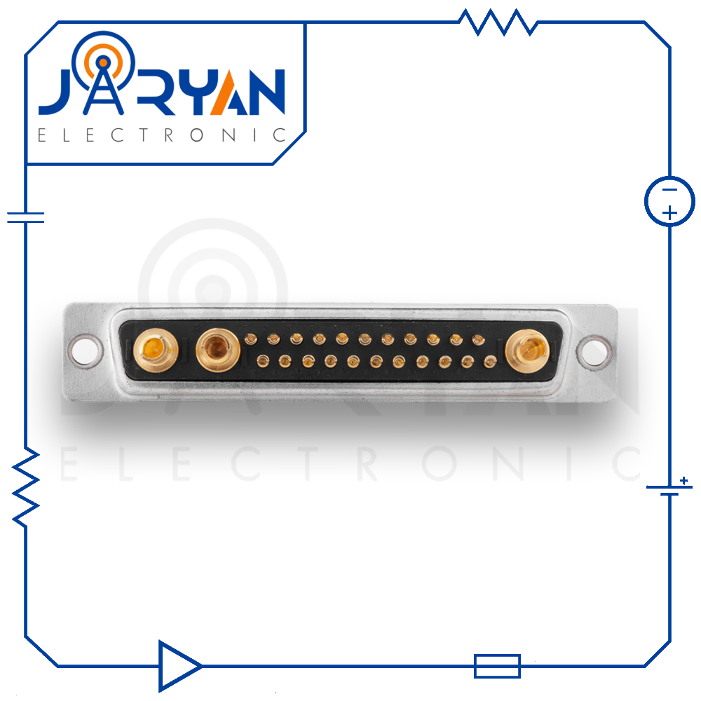 25W3Soldering FemaleStright (2) کانکتور 25W3 مادگی لحیمی صاف