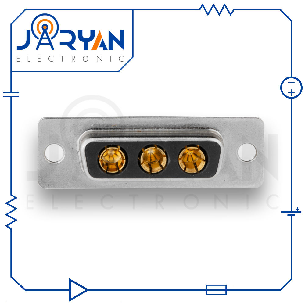 3W3Soldering FemaleStright (1) کانکتور 3W3 مادگی لحیمی صاف