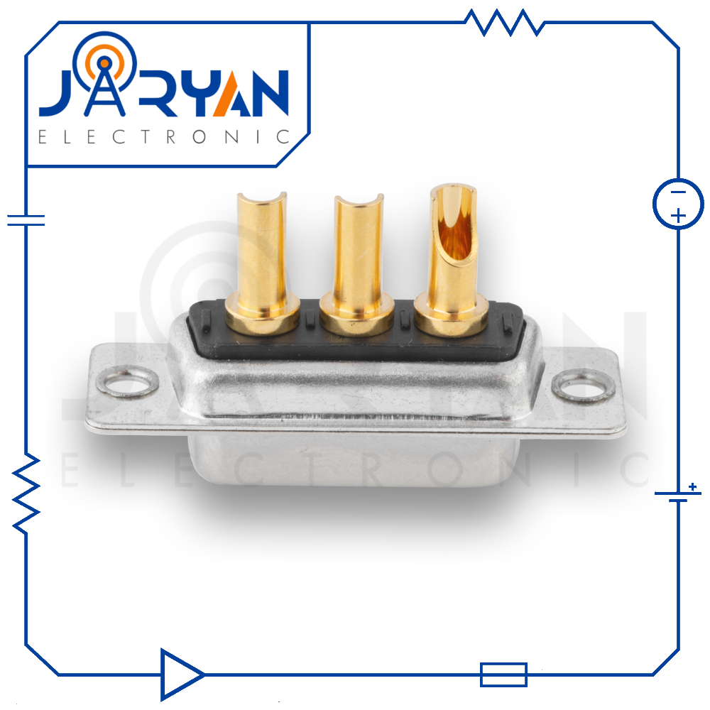 3W3Soldering FemaleStright (2) کانکتور 3W3 مادگی لحیمی صاف