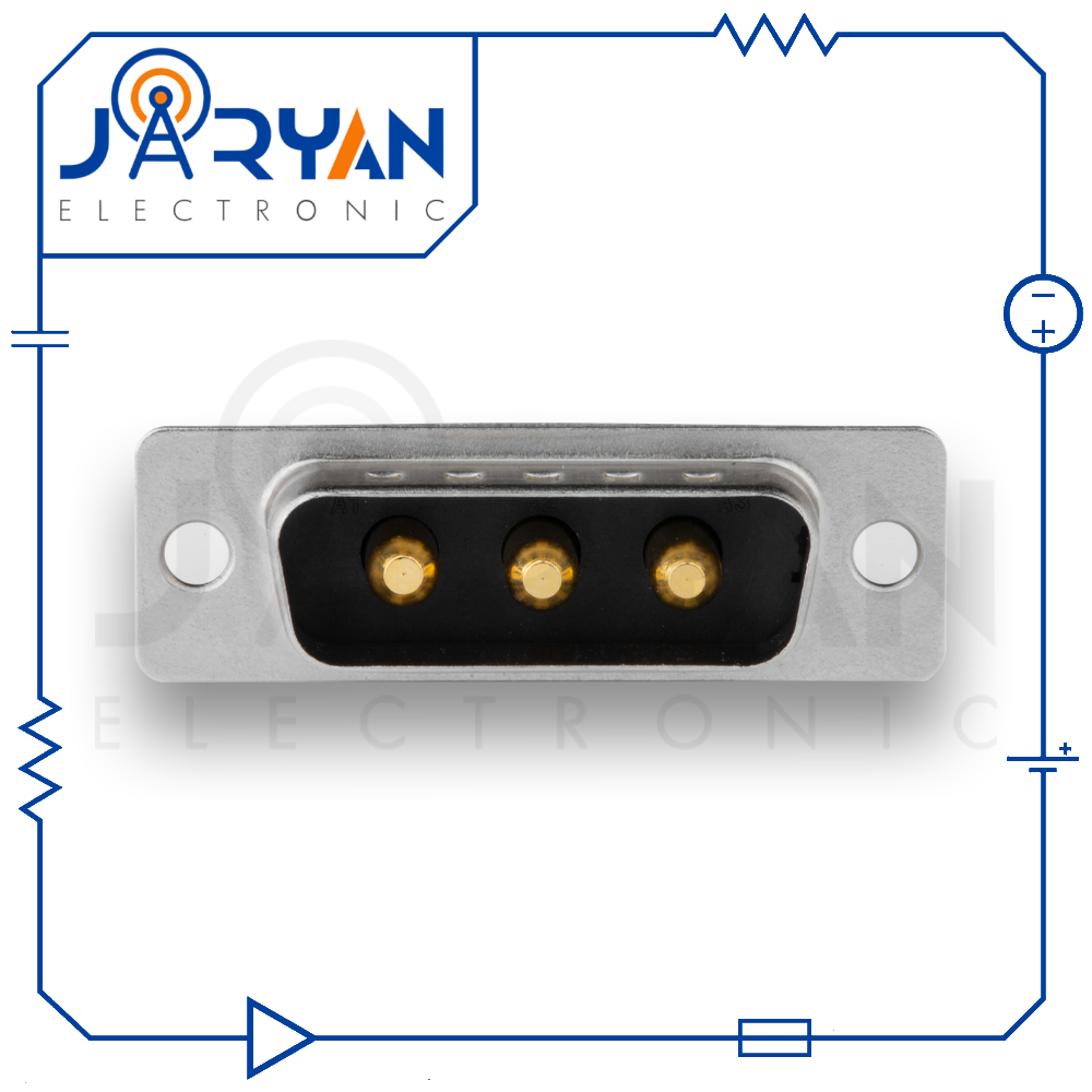 3W3Soldering MaleStright (1) کانکتور 3W3 نری لحیمی صاف