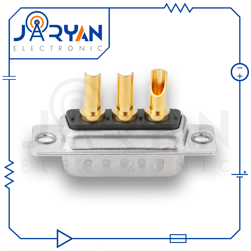 3W3Soldering MaleStright (2) کانکتور 3W3 نری لحیمی صاف