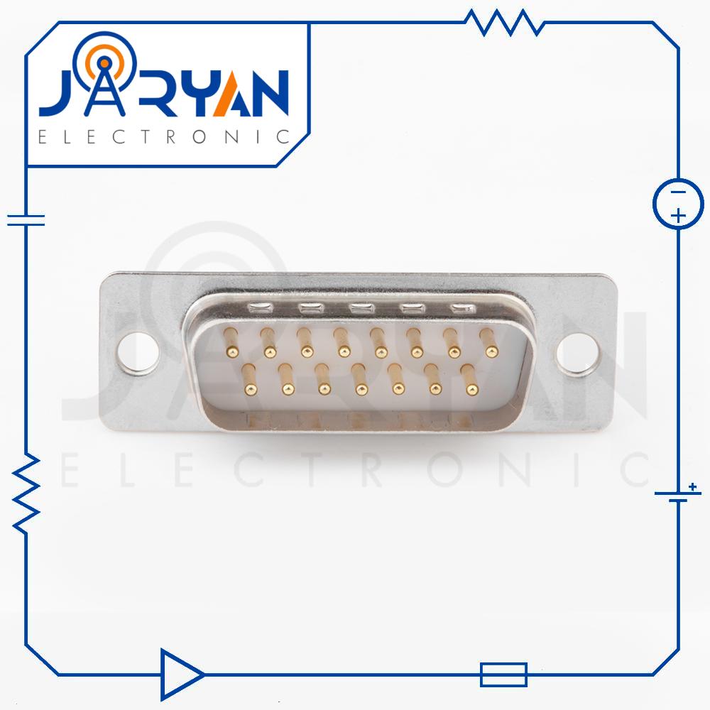 DB 15 PCB mount MaleStright (1) کانکتور 15 پین نری سوزنی صاف
