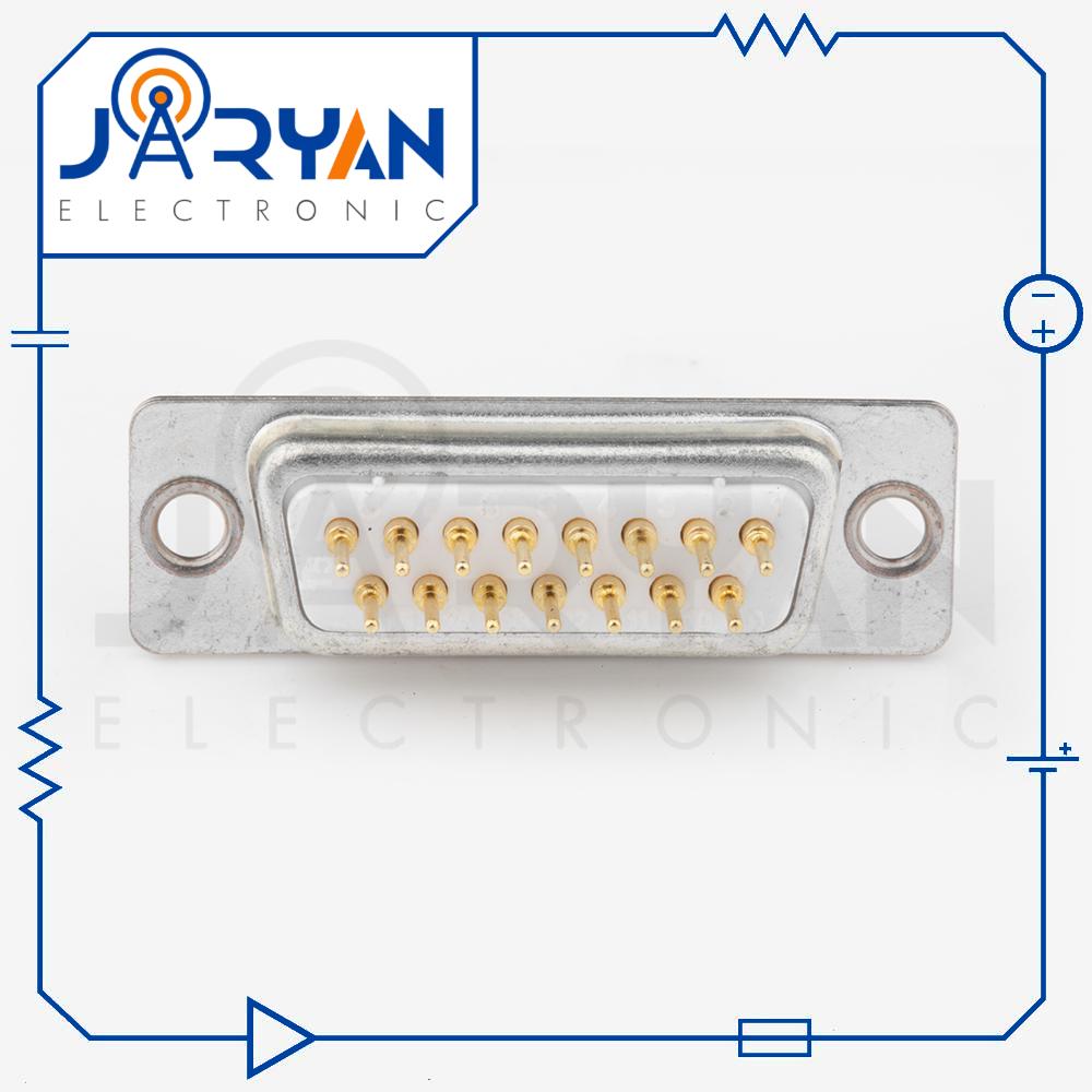 DB 15 PCB mount MaleStright (3) کانکتور 15 پین نری سوزنی صاف