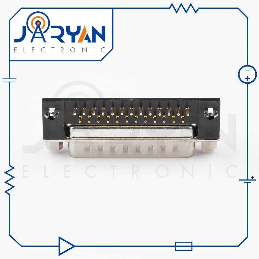 DB 25 PCB mount MaleRight Angle (2) کانکتور 25 پین نری سوزنی 90درجه
