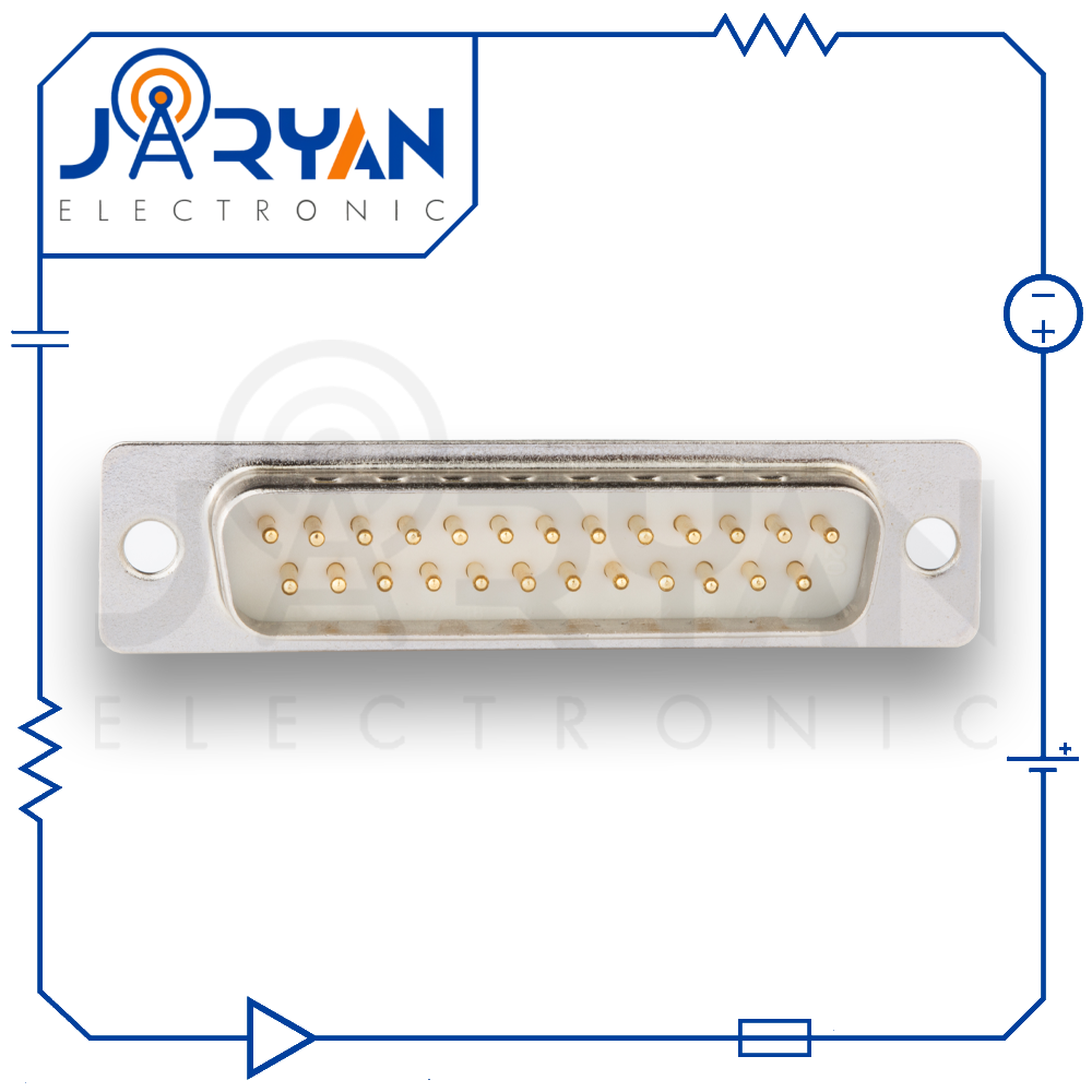 DB 25 Soldering MaleStright (1) کانکتور 25 پین نری لحیمی صاف