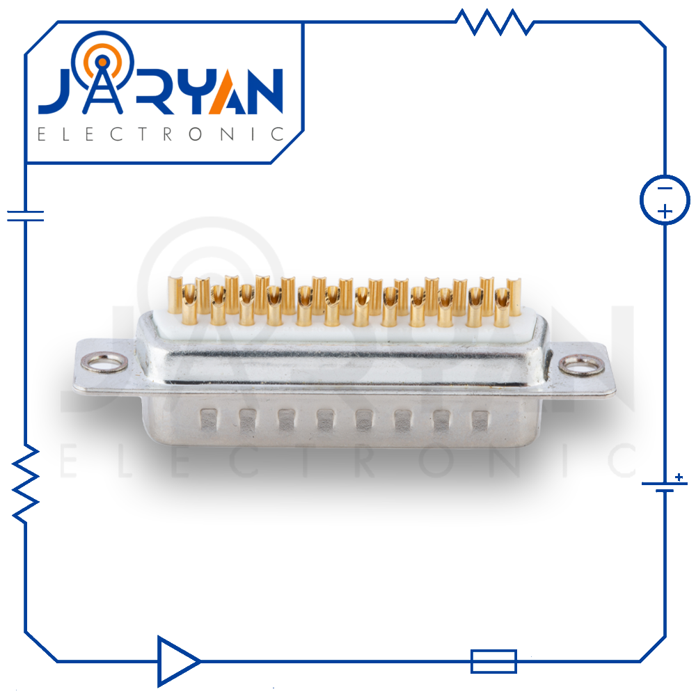 DB 25 Soldering MaleStright (3) کانکتور 25 پین نری لحیمی صاف