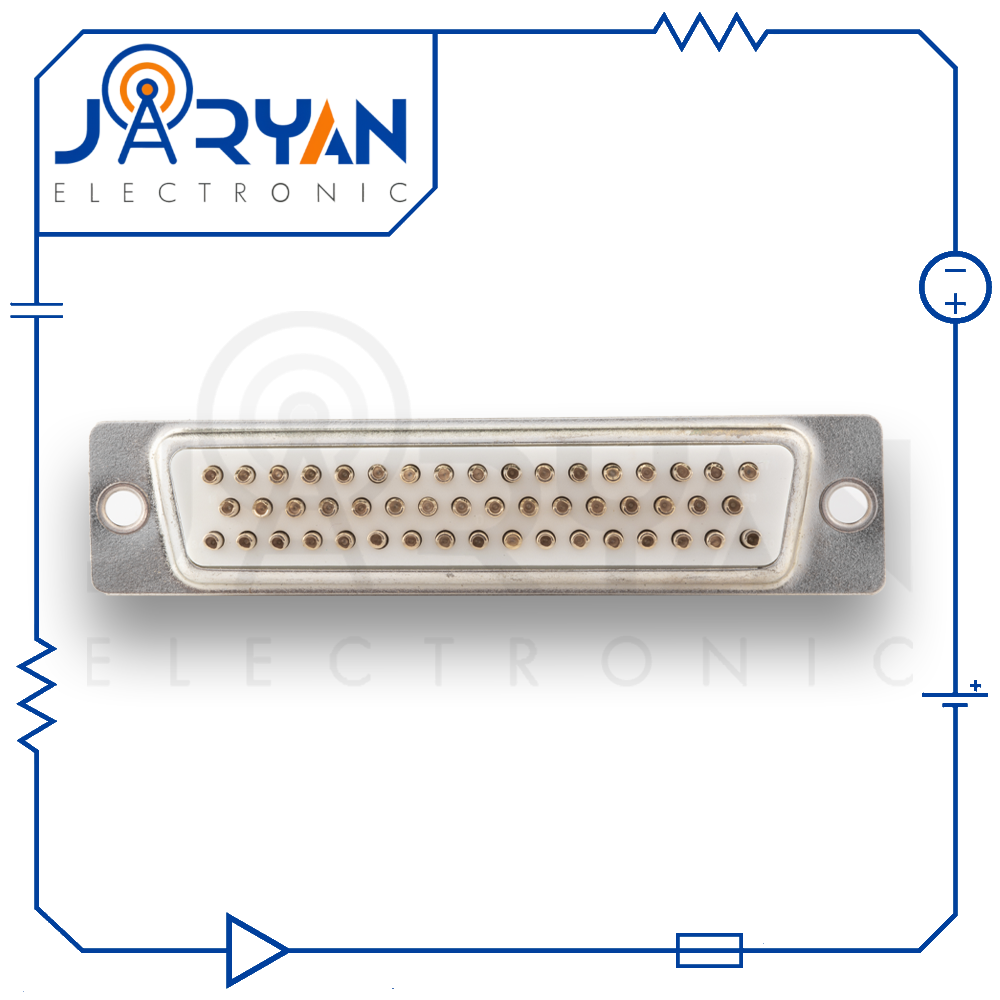 DB 50 Soldering FemaleStright (1) کانکتور 50 پین مادگی لحیمی صاف