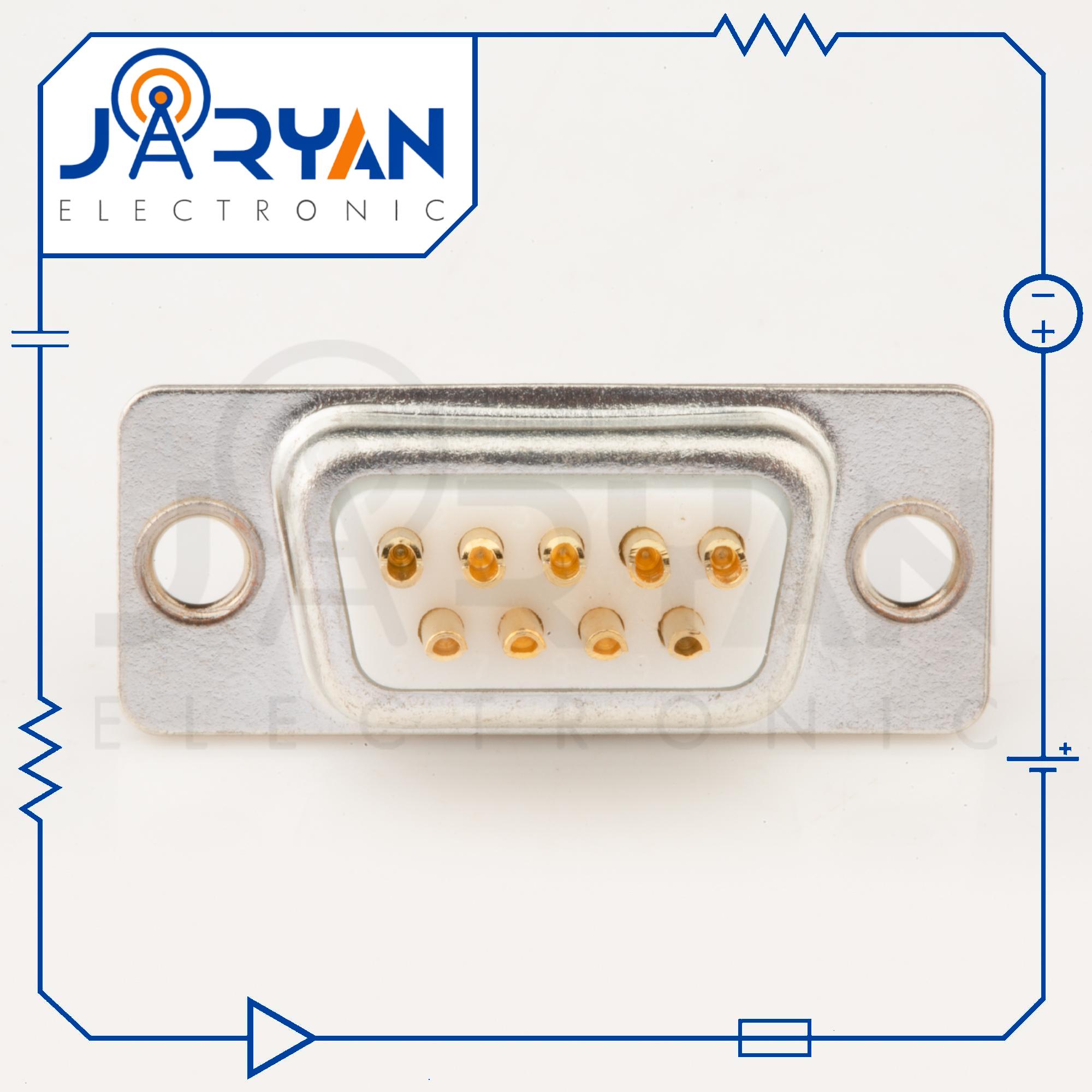 DB 9 Soldering FemaleStright (3) کانکتور 9 پین مادگی لحیمی صاف