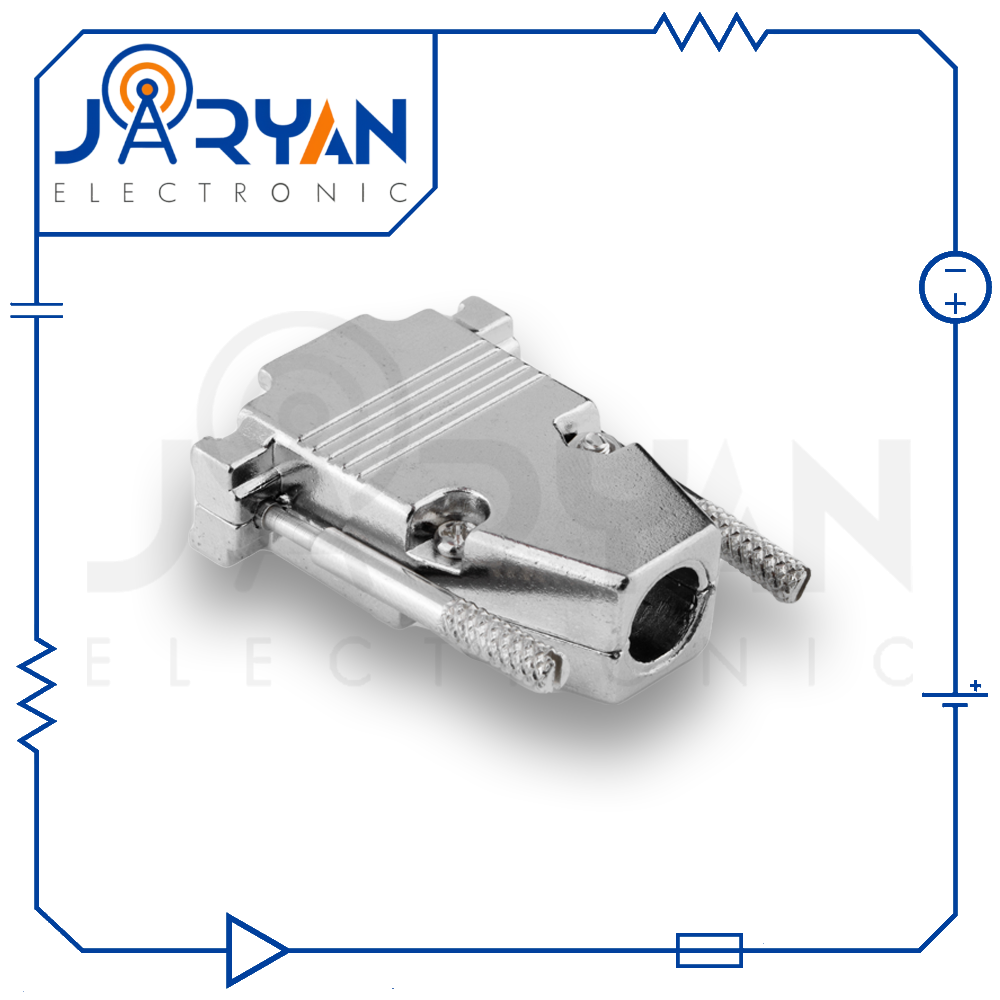 DB15 Pin Metal D-SUB Connector Cover Hood (2)