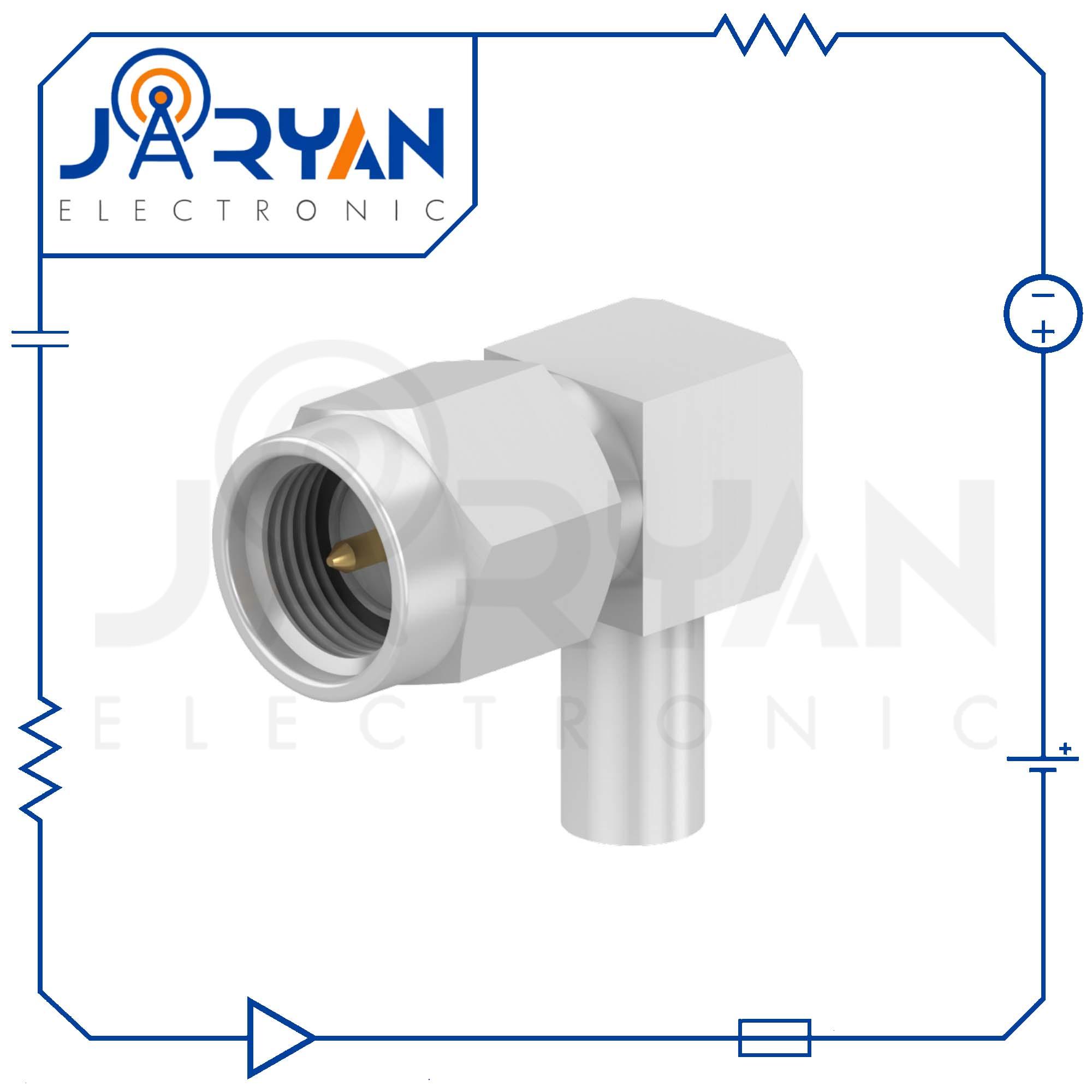 کانکتور HUBER+SUHNER سرکابلی نری نود درجه 16‎ ‎̲ SMA-50-2-111/133_NP